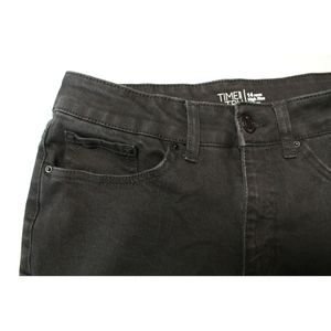 Black High Rise Skinny Jean, Size 14 Petite